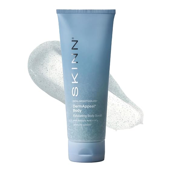 SKINN DermAppeal Exfoliating Body Scrub - Body Wash for Men & Women, 6oz
