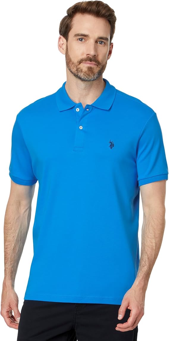U.S. POLO ASSN. Men's Solid Interlock Short Sleeve Polo Shirt