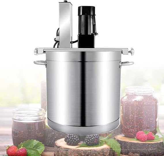 Jam Stirrer Machine, Sauce Stirrer Machine With Double-Layer Scrapers & One-Key Operation, Capacity Options Range From 20l To 145l, For Fruit Preserves And Culinary Sauces(30cm/20L)