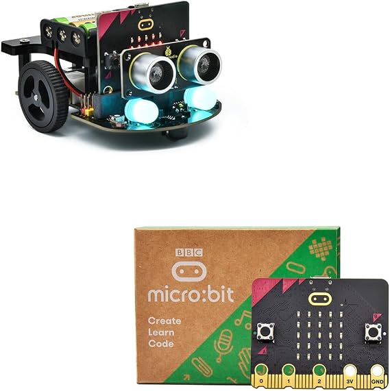 KEYESTUDIO Micro:bit V2 Robot Kit + Microbit V2.2 Board
