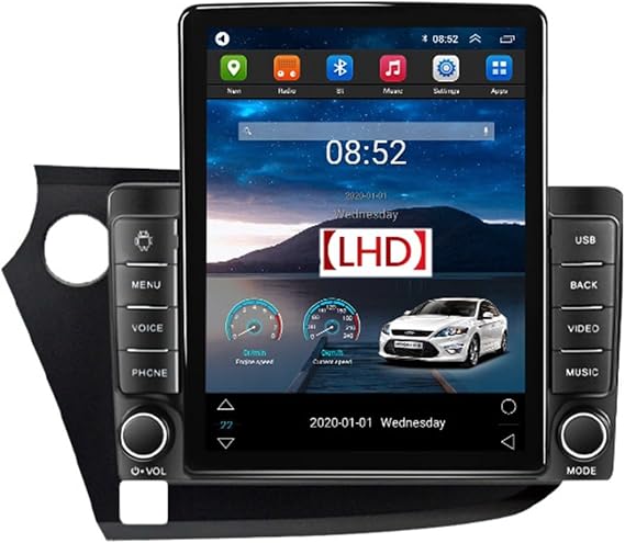Android 11 9.7 Inch Screen 2 Din Car Stereo for Honda Insight 2009-2014 Android Auto Car Radio With BT 5.0 DTS GPS Navigation FM AM Support Backup Camera Carplay (Size : TS150 4-Core 2G+32G)