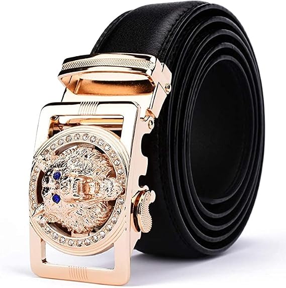 NOMSOCR NOMSOCR Men's Genuine Leather Dress Belts, Classic and Fashion Design, 100% Cow Leather,