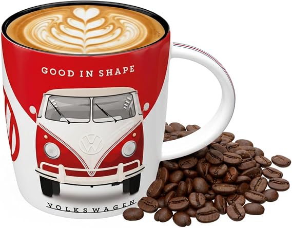 Nostalgic-Art Retro Coffee Mug, Volkswagen Good In Shape VW Bus Gift idea, Ceramic Cup, Funny vintage design with saying, 11.2 oz