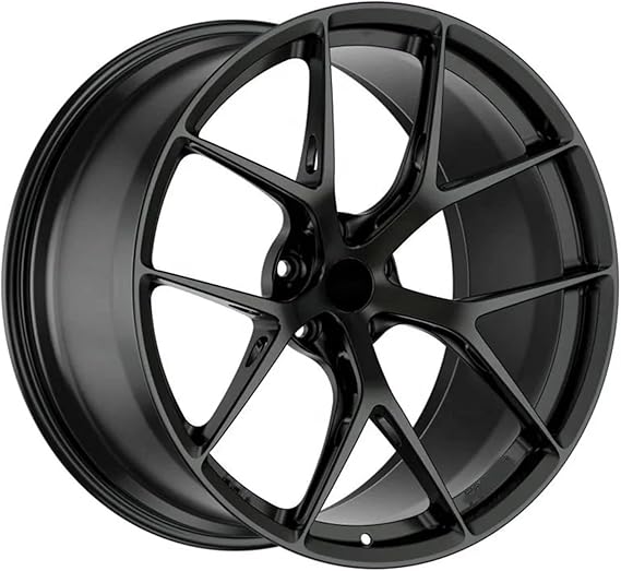 Satin Black 5x114.3 5x120 Replica BBS FI-R Alloy Forged Rims Sport Car Wheels Compatible for Mercedes AMG Compatible for Audi RS Compatible for BMW(ONE_19IN.)