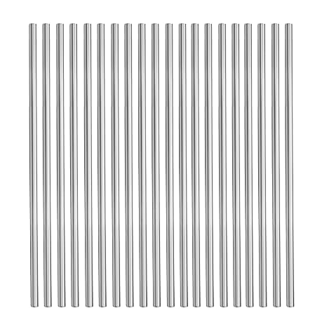 2mm Diameter Aluminum Round Rod, 6063 Aluminum Solid Stick 100mm Length for DIY Craft (20 Pieces)