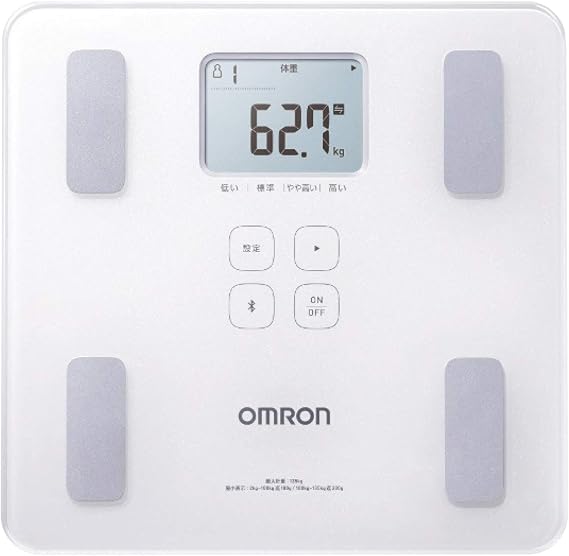 Omron Body Weight Body Composition Scale HBF-227T-SW Shiny White