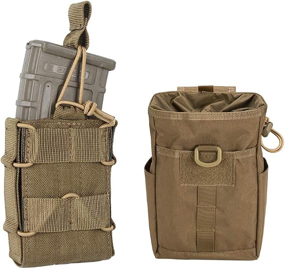 Tactical Molle Single Open-Top Mag Pouch Molle Dump Pouch