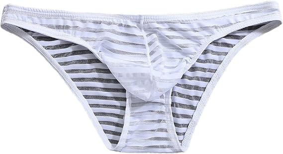 Mens Ice Silk Transparent Triangle Pants Thin Low Waist Mesh Summer Sexy Breathable Underwear Trendy Exotic