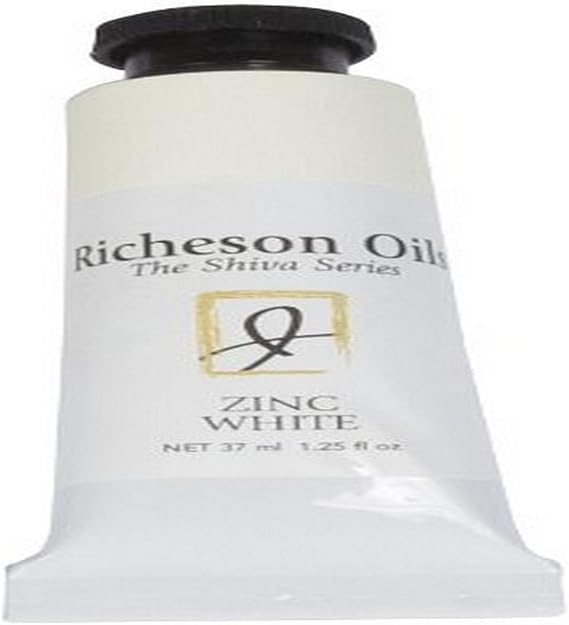 Jack Richeson 120001 37-Ml Artist Oil Colors, Zinc White