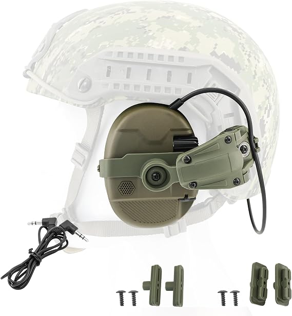 Electronic Hearing Protection for Shooting, Active Noise Cancelling w/Gel Pad Sound Amplification for Hunting-HW63