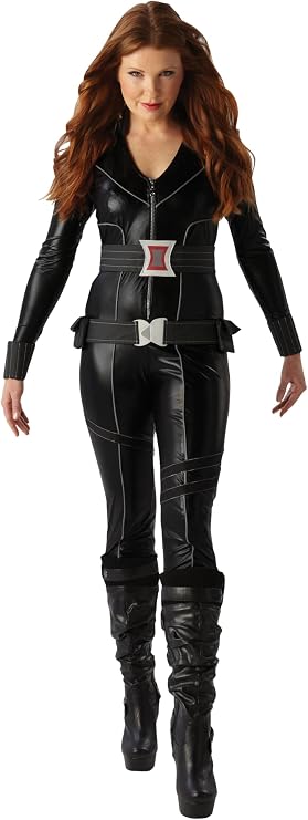 Rubie's Official Black Widow Marvel Adult Costume for Women, Large (16 Years to 18 Years)