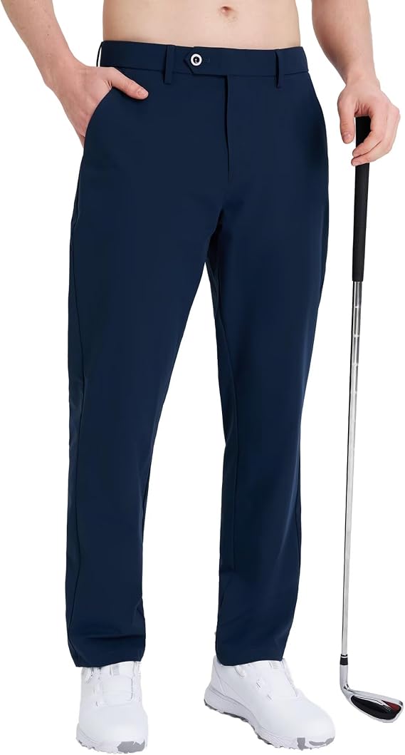 Men's Golf Pants All-Day Stretch Chinos Water-Resistant Quick Dry