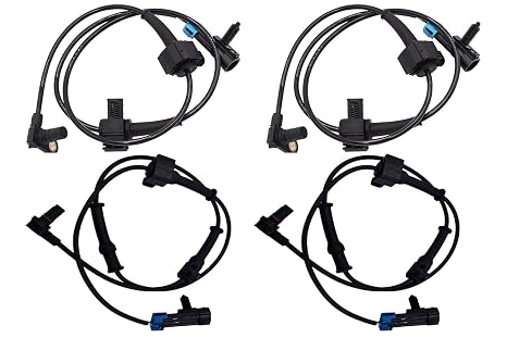 C-HORSE ABS Wheel Speed Sensor Front Rear Left Right Compatible with Hummer H3 (2009-2010) H3t (2009-2010) H3 (2006-2008) Reference (Rear L+R 15271077, Front L+R 15082013) - Set of 4