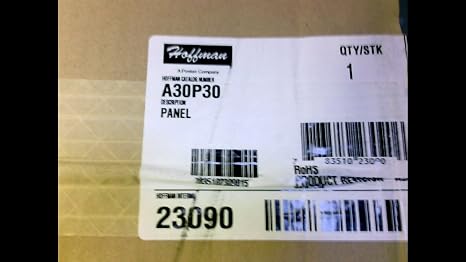 Hoffman A30P30 Interior Panel, White, 27In.Hx27In.W