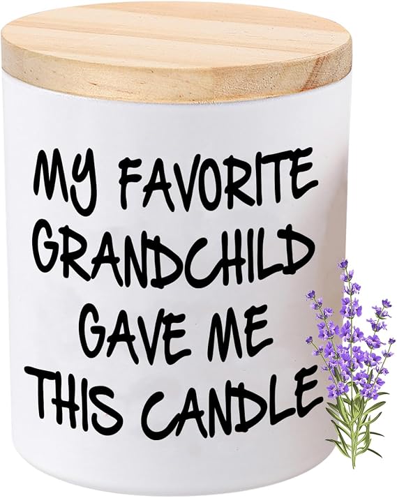 Gifts for Grandma Grandpa Grandparents Lavender Scented Soy Candle