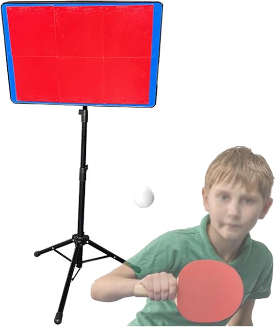 with StandProfessional Table Tennis Return Board,Return Board Training Device,Angle Adjustable,Suitable for Home Gyms and Schools