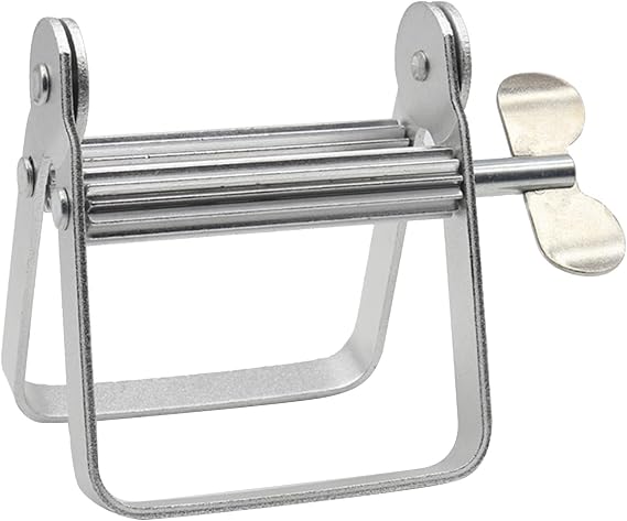 Naroote Toothpaste Squeezer Tube Roller, Multifunctional Metal Toothpaste Tube Squeezer Paint Tube Wringer Tooth Pastetooth Paste Squeeze for Artist, Hair Salon, Painter