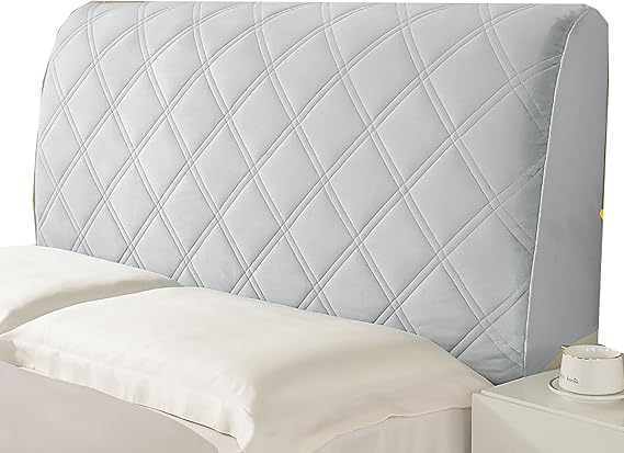 Large Medium Full Size Headboard Cover Headboard Slipcover with Built-in Padding Full Bed Frame Protector Bedroom Decor Easy Installation Machine Washable,B,120cm(47in)