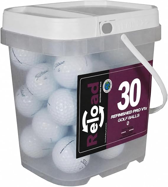 Titleist Reload Refinished Golf Balls Pro V1 or V1x Golf Balls (30 Pack)