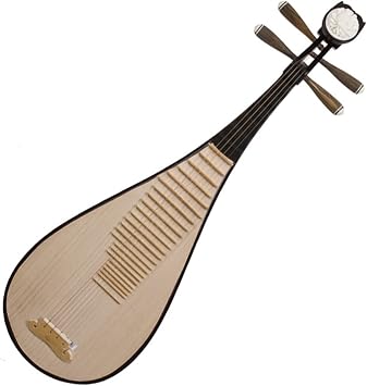 FLFL PiPa Hardwood Arnoguicum Axial Bone Flower Pipa Musical Instrument Chinese Lute