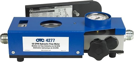 OTC 4277 50 GPM Hydraulic Flow Meter | Tests Hydraulic Flow Circuits from 4 to 54 gpm - Ideal for Industrial and Agricultural Machinery