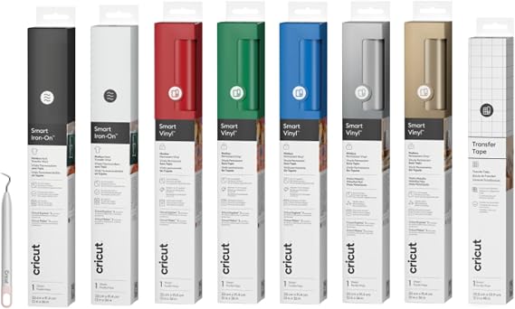 Cricut Starter Bundle / Vinyl / Iron Transfer / Tool 9 Pcs / Starter Bundle Explore3 / Maker3 Compatible