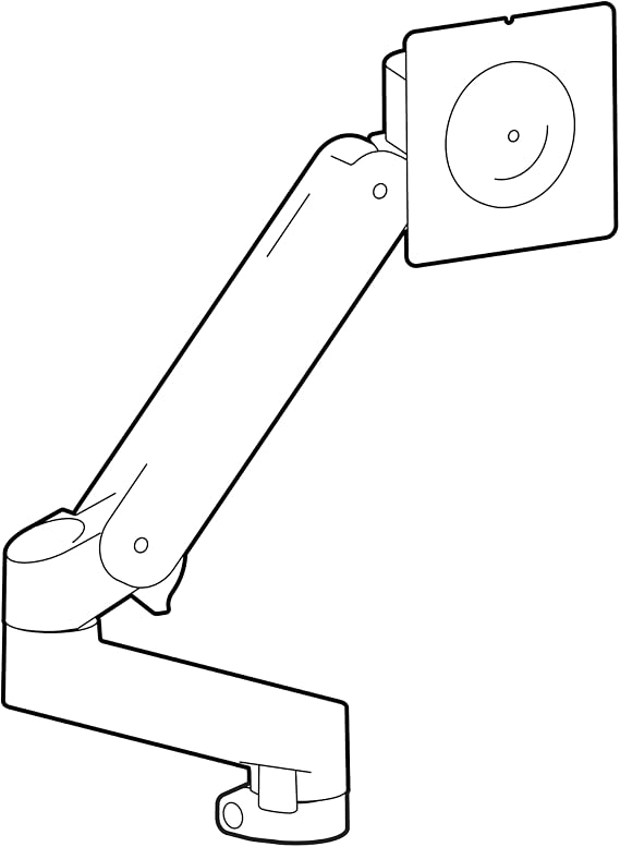 Ergotron LX Pro Monitor Arm Expansion Kit Add-on for LX Pro Desk and Wall Monitor Arms Dark Grey