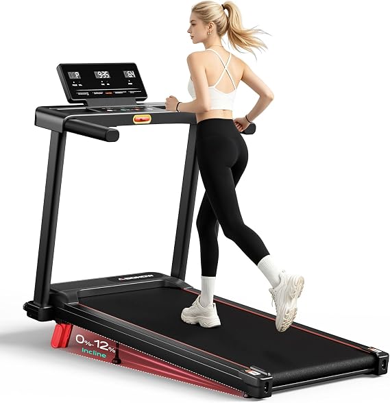 Foldable Treadmill for Home Small with 12% Incline