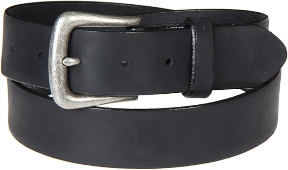 Leather Work Belt, BLACK, Size 46