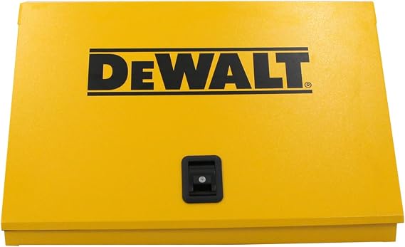DEWALT Triangle Toolbox for Truck, 36 x 17 Inch, Multi-tier Layout, Yellow
