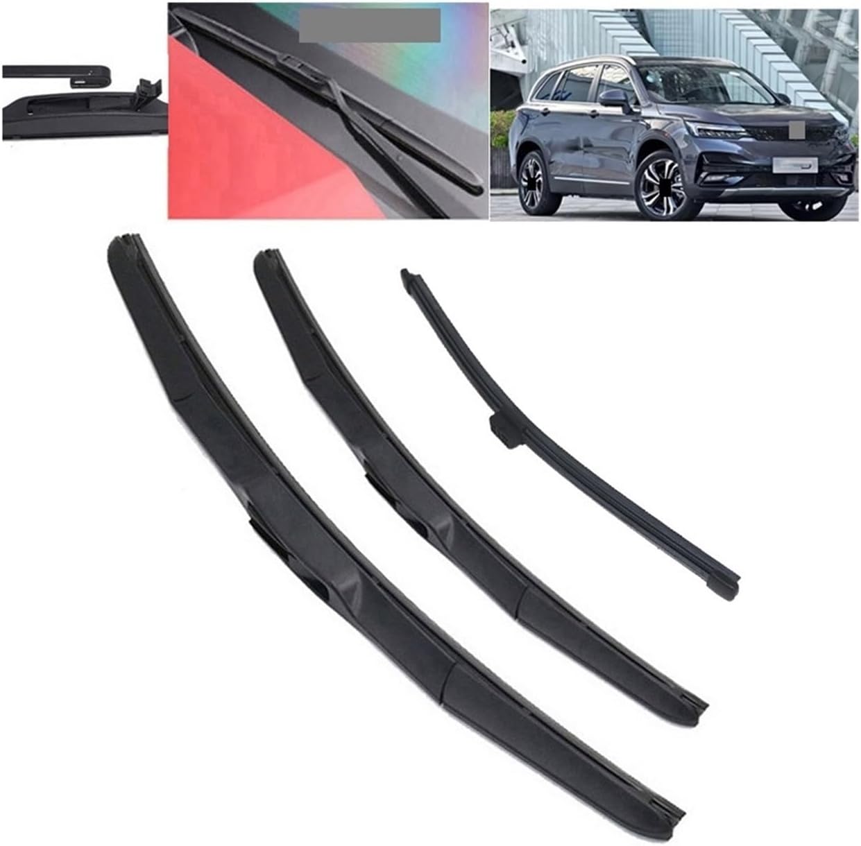 Front And Rear Windshield Wiper Blade Compatible For Skywell ET5 Skyworth EV6 HT-i PHEV Elaris Beo Imperium SEV 2021-2024 Windscreen Back