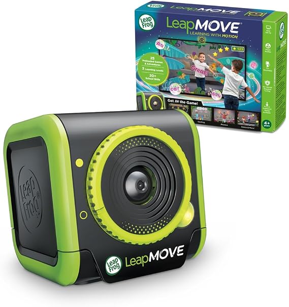 Leapfrog LeapMove, English | 25 pro-loaded motion-controlled games teach maths, literacy & more while getting children moving. 3 Learning Levels. Ages 4+