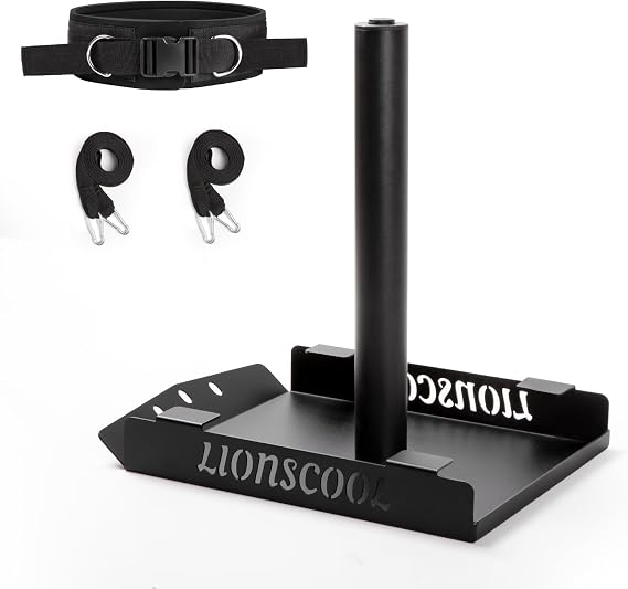 LIONSCOOL Weight Sled for Training, Speed and Strength Workout Sled with Pulling Belt or Harness