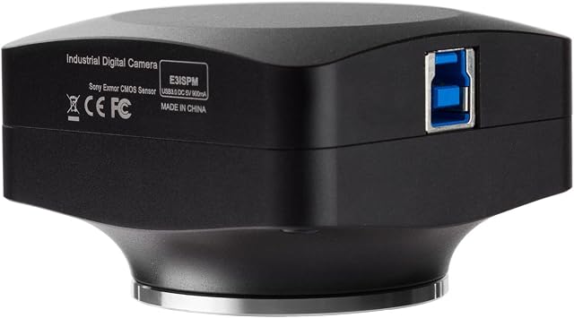 AmScope 20MP USB3.0 BSI C-Mount Microscope Camera with Calibration Slide