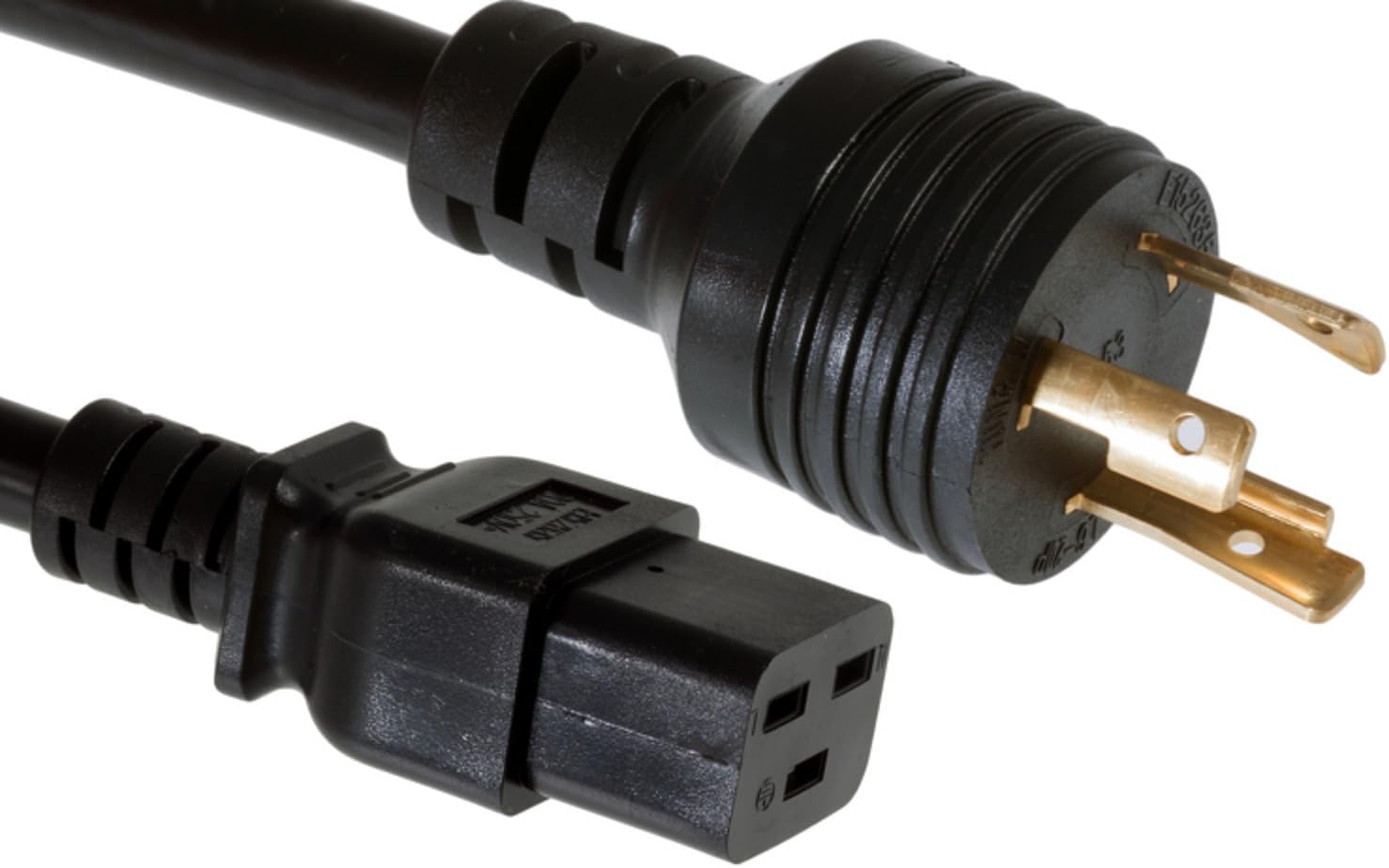 Heavy Duty AC Power Cord, Compatible with Cisco PN CAB-L620P-C19-US, 20A250V, 12 AWG, L6-20P to C19, NEMA L6-20P to IEC-60320-C19 15 ft