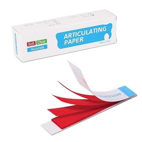 Dental Articulating Paper, 400 Sheets Red Dental Bite Paper 30 m