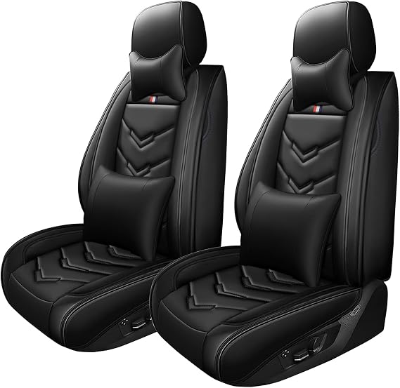 Car Seat Cover for Toyota Gr86 2022-2024, Luxury Leather Automotive Interior Accessories, Waterproof Non-Slip Durable Vehicle Seat Cushions(2 Seats Luxury,Black)