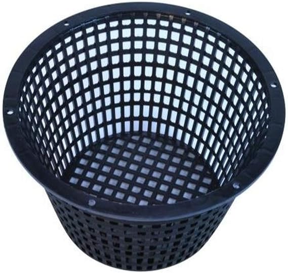 Black Heavy Duty Net Pot 8 Inch