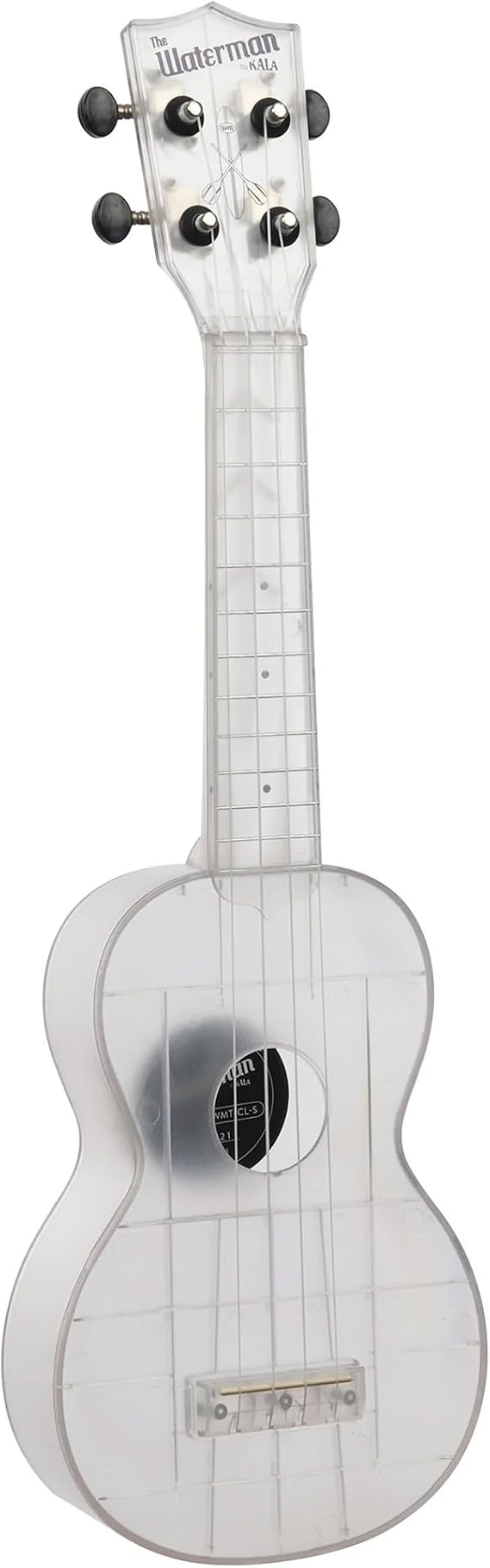 KALA Ukulele The Waterman Soprano Clear Color Frosted Glass KA-WMT-CL-S