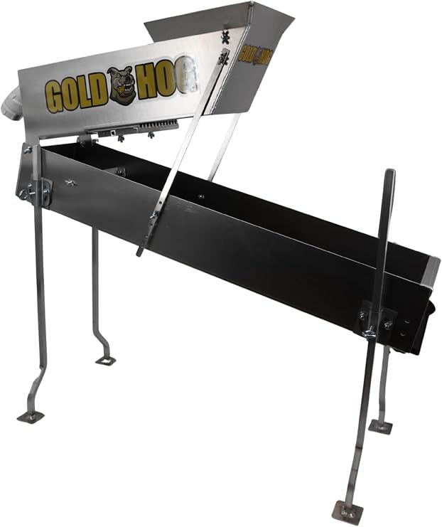 Piglet Mini Highbanker Includes Base Unit, Sluice Tray, Clay Claw High Performing High Banker Gold Mining Equipment Easy to Transport and Compact Design Suitable for Gas and Electric