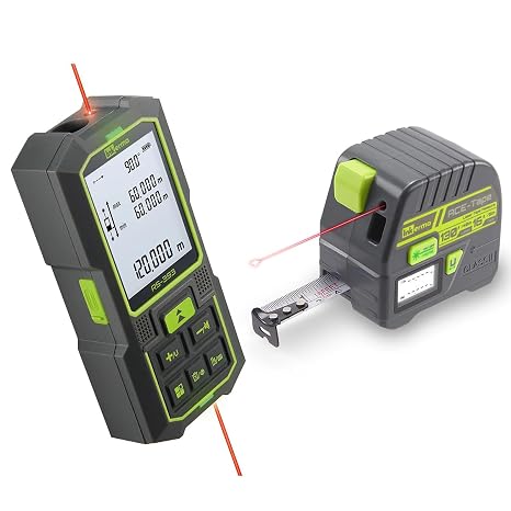 Laser Measurement Tool, 393Ft/120M Bilateral Laser Measuring Tool, Inkerma 130Ft/40m Laser Measurement Tool & 16Ft/5m Measuring Tape