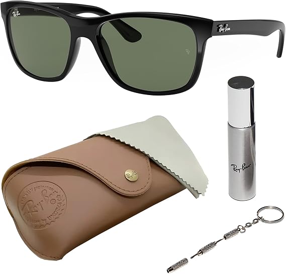 Ray-Ban RB4181 Square Shape Sunglasses with Official Eyewear Kit