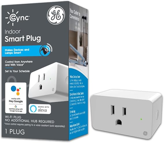 GE Lighting 252811 Voice Control Cync C-Life Smart Plug