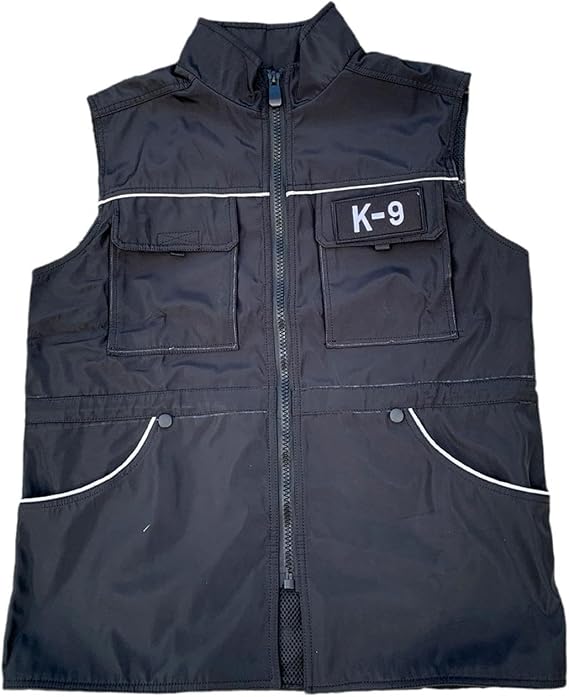 Dog Trainer Vest Obedience Vest Waist Drawstring Handler Trainer Jacket Waterproof, M