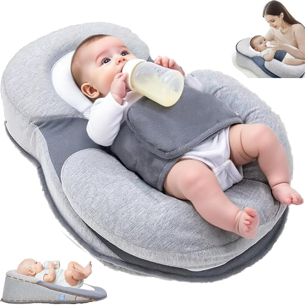 Rest Nest Baby Bed Acid Reflux with Strap, 2025 New Keesley Rest Nest Baby Bed for Comfortable Play&Feeding Support Regular