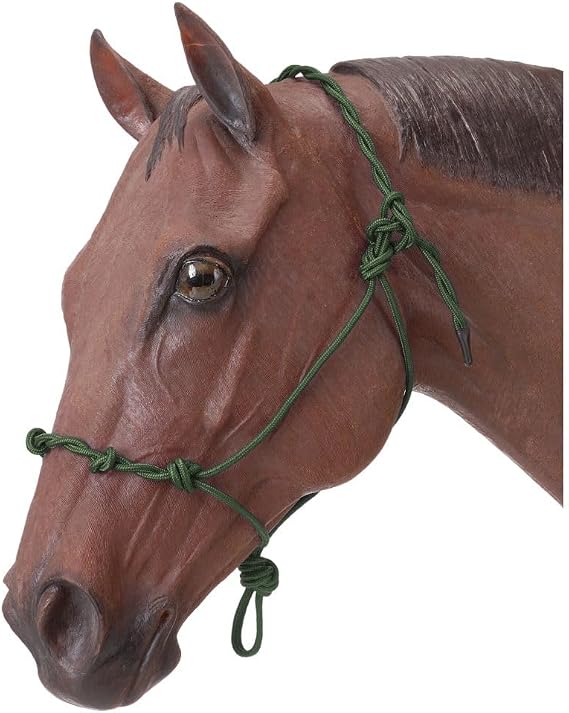 Tough1 Knotted Rope Halter with Twisted Crown