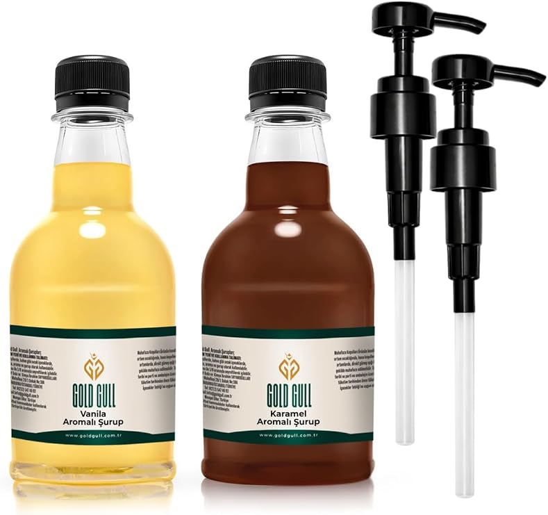 Vanilya & Karamel Aromalı Kahve & Meyve Şurubu 2 x 300 ml.