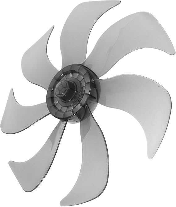 Hemoton 14 Inch Electric Fan Blades Replacement for Standing Pedestal Fan 7-Blade Plastic Propeller with Set Screws Compatible with 1.49 Inch Shaft