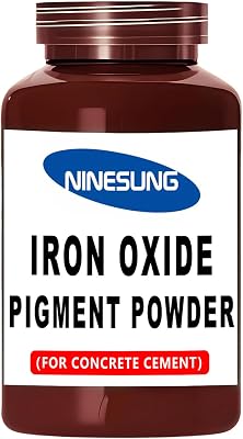 Concrete Color Pigment Powder - Iron Oxide Powder for Cement, Concrete, Mortar, Grout, Stucco, Clay, Lime, Plaster, DIY Crafts - Non-Fading, Vibrant Long-Lasting Shade Wine Red, 4 oz