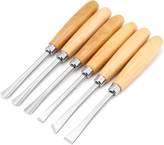 Wood Chisel Set for Woodworking, 6 Piece Carving Knife Set, Wood Carving Woodworking Tools for Beginners Enthusiasts, Hand Wood Chisel Tool